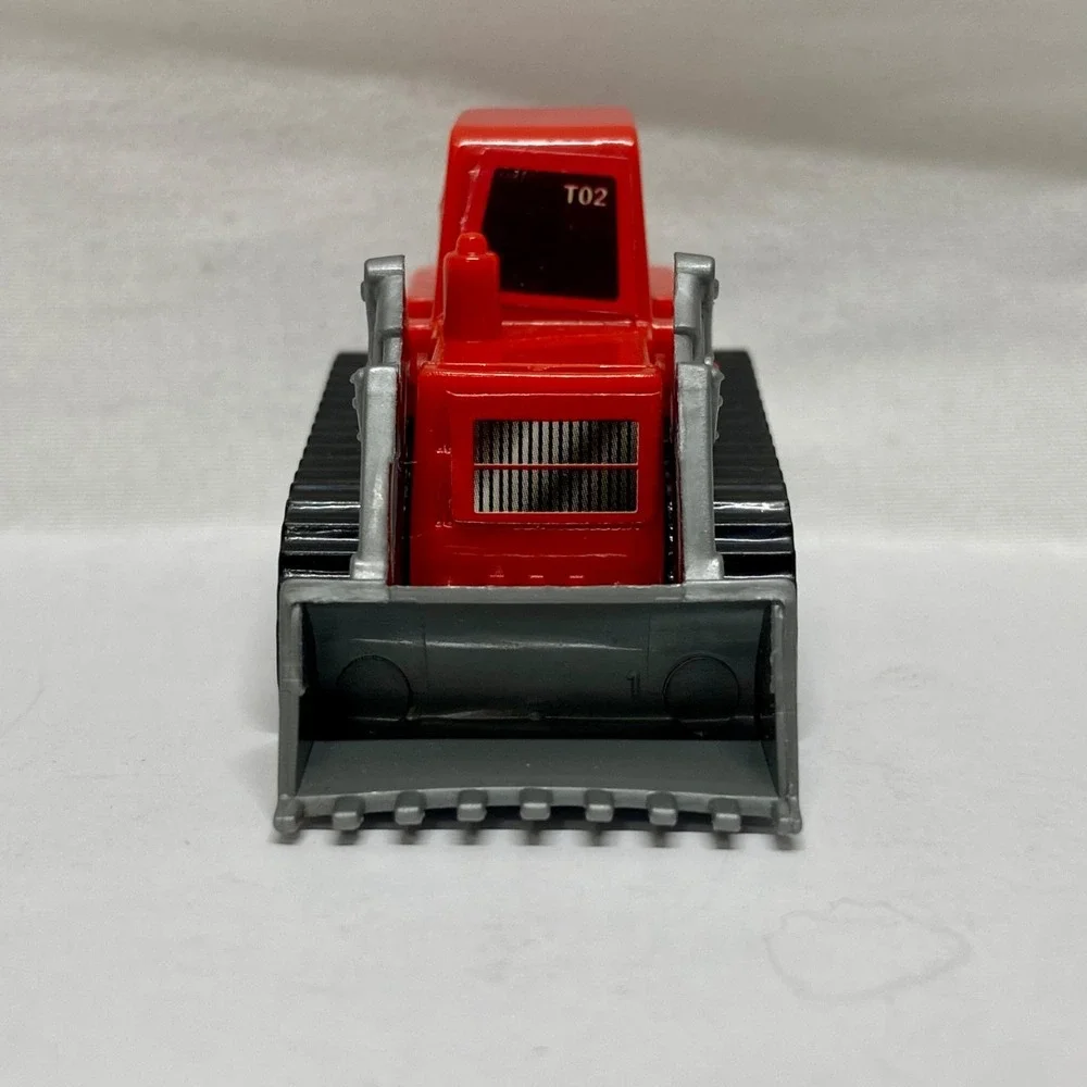 Bulldozer Truck Kids Toy Pullback Play Action Rubber Tires Construction Vehicle